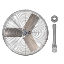 $660.29 - 24"Ø, 4300/3900CFM, 277V, 1A, 1/3HP, 2 Speed, Ceiling Mount, Gray., USIHH-002, IHP24-H-277+ACM-C, Shipping Size: 16X27X27 in, 40 lb, Lead Time: 10 Business Days