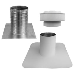 $120.93 - 8" Diameter, Vent Cap and Base Material Aluminum, Flashing Material PVC, White., USBVL-002, BV-8-C8-WT, Shipping Size: 14X16X14 in, 0.72 lb, Lead Time: 20 Business Days