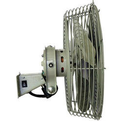  $344.71 - 12"Ø, 800/600CFM, 120V, 0.6A, 1/12HP, 2 Speed, Wall Mount, Gray., USWFN-001, N-12, Shipping Size: 18X18X12 in, 12 lb, Lead Time: 15 Business Days