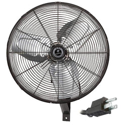 $443.36 - 30"Ø, 4200/3800/3500CFM High/Med/Low, 120V, 2/1.8/1.6A, 1/4HP, 3 Speed, Wall Mount, Black., USCWO-002, CACU30-WO, Shipping Size: 10X33X33 in, 51 lb, Lead Time: 10 Business Days
