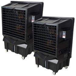 $2451.06 - 2 Pcs, 7062CFM, 12000m³/h, 220-240V/60Hz, 450W, 0.6HP, 1700rpm, 68dB, 80-100m² cooling area, 80L Tank Capacity., USHHC-002, HHB-120, Shipping Size: 74X53X23 in, 100 lb, Lead Time: 30 Business Days