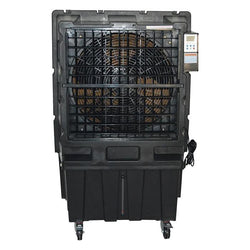  $1866.06 - 1 Pc, 12948CFM, 22000m³/h, 220-240V/60Hz, 750W, 1HP, 1700rpm, 80dB, 150-180m² cooling area, 120L  Tank Capacity., USHHA-001, HHB-220, Shipping Size: 45X63X27 in, 68 lb, Lead Time: 30 Business Days