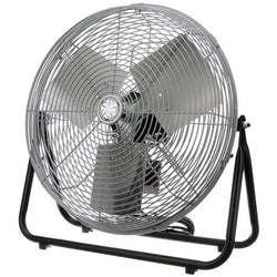 $241.29 - 24"Ø, 3800/3600/3400CFM, 120V, 2.7A, 1/4HP, 3 Speed, Floor Model, Black/Silver., USFFS-004, F-24-TE-HV, Shipping Size: 13X29X29 in, 25 lb, Lead Time: 10 Business Days