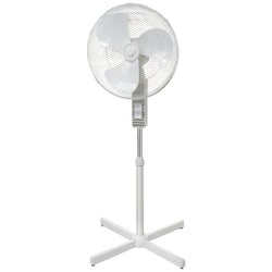  $124.22 - 16"Ø, 1530CFM, 120V, 0.5A, 1Ph, 3 Speeds, Stand Fan, White. , USOSF-001, OSF-16, Shipping Size: 19X24X6 in, 15.5 lb, Lead Time: 10 Business Days