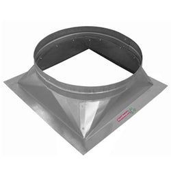$297.74 - 24"Ø Neck, Aluminum Flat Base, Flange 4", Square Opening 30x30", Height 10", USAMF-018, FB24A, Shipping Size: 30X30X14 in, 26 lb, Lead Time: 45 Business Days