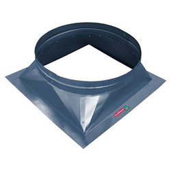 $207.33 - 24"Ø Neck, Galvanized Steel Flat Base, Flange 4", Square Opening 30x30", Height 10", USGVF-014, FB24G, Shipping Size: 30X30X14 in, 58 lb, Lead Time: 45 Business Days