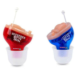  $125.73 - 1 Pair, ITE, Blue/Red, 300 to 4500Hz, Max. 129±3dB, Battery A10, 1.3V, ABS Plastic., USHGL-001, GM-910, Blue&Red, Shipping Size: 12X9X4 cm, 0.156 lb, Lead Time: 0 Business Days