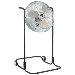 $356.00 - 24"Ø, 2100/1900/1600CFM, 120V, 2.4A, 1/8HP, 3 Speed, High Stand, Black/Silver, USFWF-002, F-24H-TE, Shipping Size: 30X53X27 in, 30 lb, Lead Time: 10 Business Days