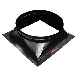 $761.61 - 24"Ø Neck, Stainless Steel Flat Base, Flange 4", Square Opening 30x30", Height 10", USSSF-014, FB24SS, Shipping Size: 30X30X14 in, 60 lb, Lead Time: 45 Business Days