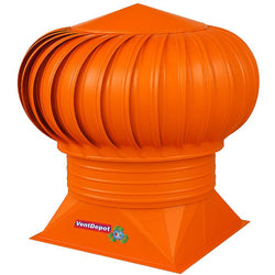 $546.26 - 40"Ø, 6562CFM, Turbine, Standard Flat Base, Galvanized, Orange, Heated Paint., USGEX-010, MXGEX-010, Shipping Size: 105X105X140 cm, 33 lb, Lead Time: 45 Business Days
