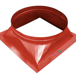 $516.22 - 16"Ø Neck, Copper Curb Base, Slip on Flange 4", Square Opening 18x18", Height 10", USCRC-016, CB16C, Shipping Size: 18X18X16 in, 14 lb, Lead Time: 45 Business Days