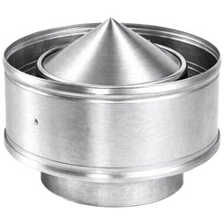  $44.22 - 1Pc, 4" Diameter, Aluminum, 0.025 in Thickness, 40 CFM (4 mph wind)., USEVE-001, EV04A, Shipping Size: 5X9X8 in, 5 lb, Lead Time: 10 Business Days