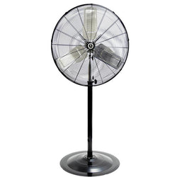 $525.97 - 30"Ø, 4200/3800/3500CFM High/Med/Low, 120V, 1.93/1.68/1.53A, 1/6HP, 1Phase, 3 Speed, Pedestal, Black, USCUW-002, CACU 30-PO, Shipping Size: 8X34X46 in, 70 lb, Lead Time: 10 Business Days